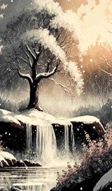 [LINE着せ替え] 優美な冬の風景の着せかえ(Winter-2315)の画像1