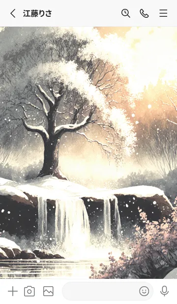 [LINE着せ替え] 優美な冬の風景の着せかえ(Winter-2315)の画像2
