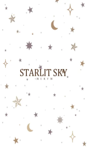 [LINE着せ替え] SIMPLE STARLIT SKY WHITE - MEKYM 30の画像1