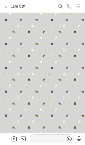 [LINE着せ替え] 幸せの招き猫 白の画像2