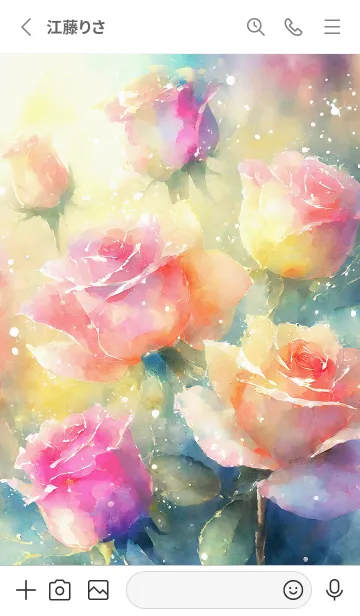 [LINE着せ替え] 薔薇(バラ)の花の着せかえ(R2359)の画像2