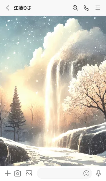 [LINE着せ替え] 優美な冬の風景の着せかえ(Winter-2320)の画像2