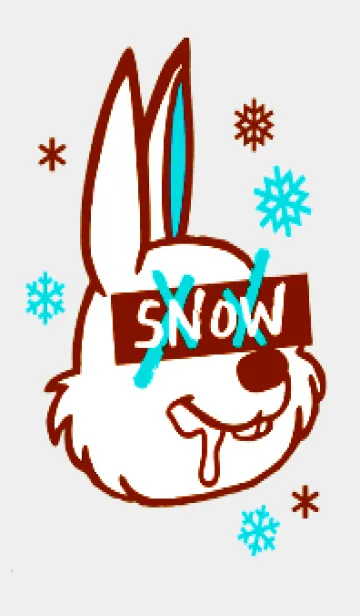 [LINE着せ替え] スノーラビット .62の画像1
