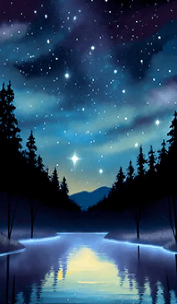 [LINE着せ替え] 穏やかな夜景の着せかえ/412の画像1