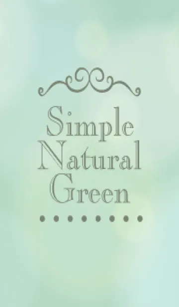 [LINE着せ替え] Natural Green-MEKYM 30の画像1