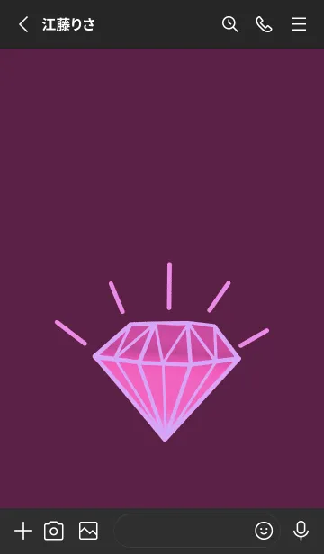 [LINE着せ替え] グラデーション ダイヤモンド .152の画像2