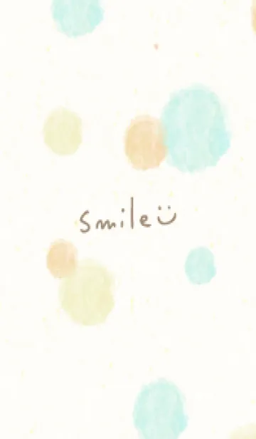 [LINE着せ替え] 水彩 丸 くすみカラー15の画像1