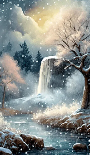 [LINE着せ替え] 優美な冬の風景の着せかえ(Winter-2323)の画像1