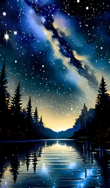 [LINE着せ替え] 穏やかな夜景の着せかえ/416の画像1