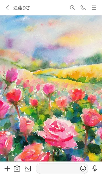 [LINE着せ替え] Beautiful rose flower(R2367)の画像2