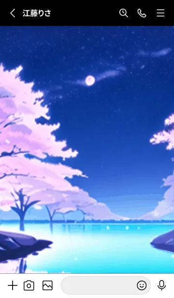 [LINE着せ替え] 冬のサクラ #BaEWN03。の画像2