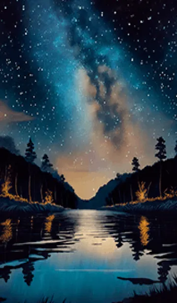 [LINE着せ替え] 穏やかな夜景の着せかえ/418の画像1