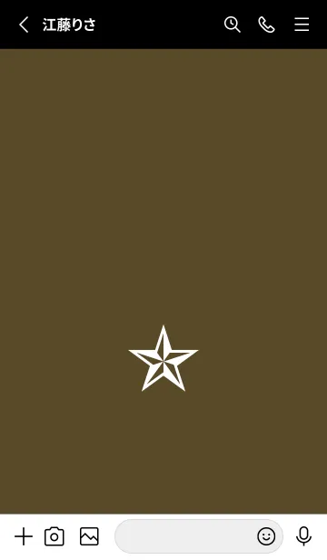 [LINE着せ替え] シンプル ロック スター _106の画像2