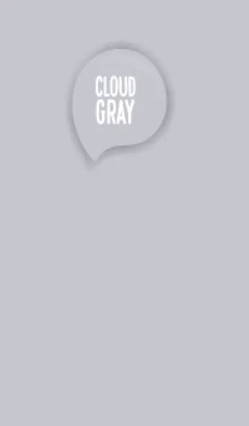 [LINE着せ替え] Cloud Gray Color Theme (JP)の画像1