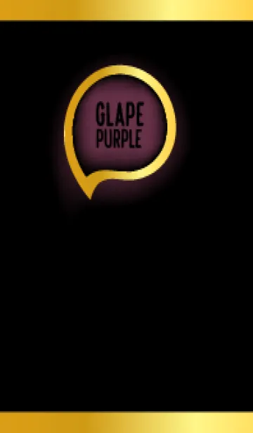 [LINE着せ替え] Grape Purple Gold In Black Theme (JP)の画像1