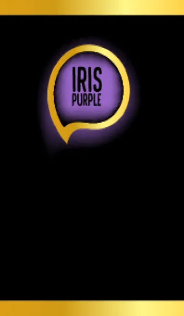 [LINE着せ替え] Iris Purple Gold In Black Theme (JP)の画像1