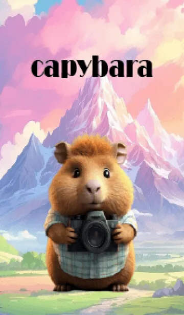 Cute Happy Baby capybara Theme (JP)の着せ替えメイン画像