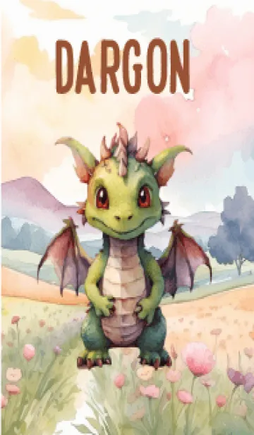 [LINE着せ替え] Dragon In Flower Theme (JP)の画像1