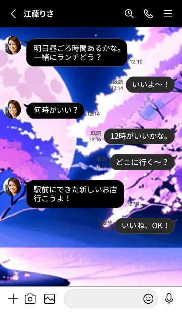 [LINE着せ替え] 冬のサクラ #BaFHP08。の画像3