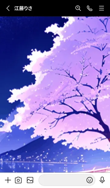 [LINE着せ替え] 冬のサクラ #BaFHP04。の画像2