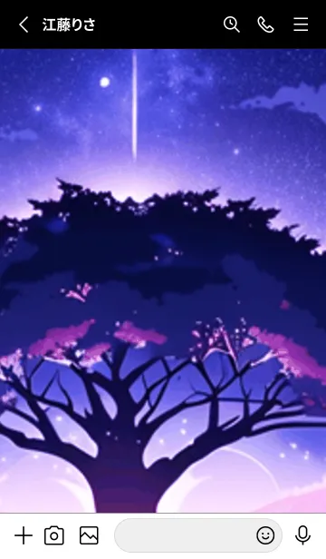 [LINE着せ替え] 冬のサクラ #BaFHP411。の画像2