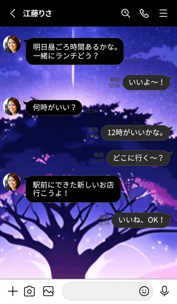 [LINE着せ替え] 冬のサクラ #BaFHP411。の画像3