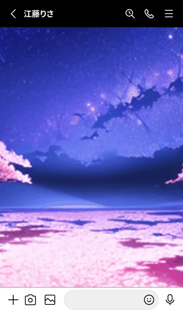 [LINE着せ替え] 冬のサクラ #BaFHP07。の画像2