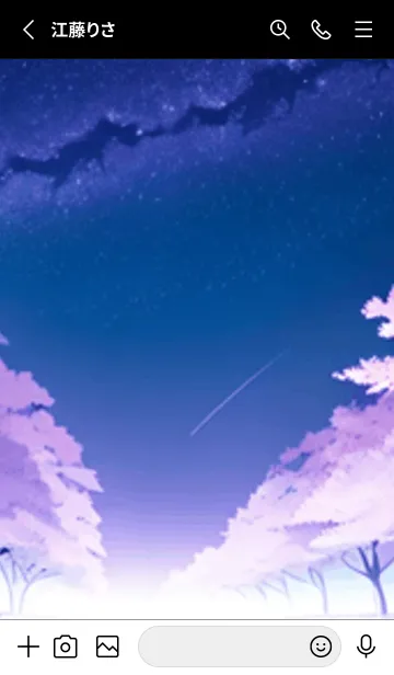 [LINE着せ替え] 冬のサクラ #BaFHP414。の画像2