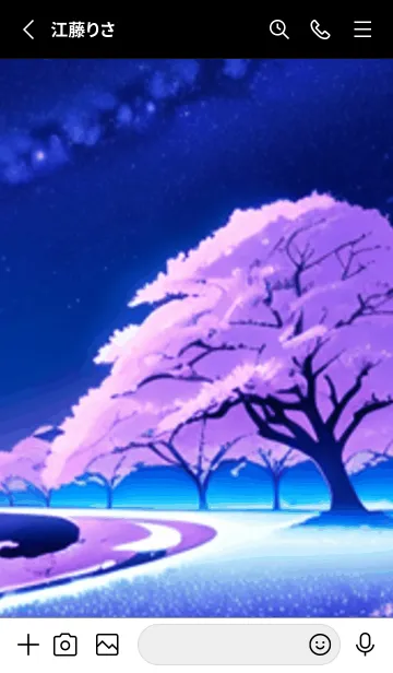 [LINE着せ替え] 冬のサクラ #BaFHP419。の画像2