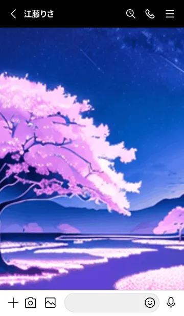 [LINE着せ替え] 冬のサクラ #BaFHP416。の画像2