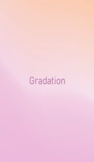 [LINE着せ替え] gradation-ORANGE&PINK-26の画像1