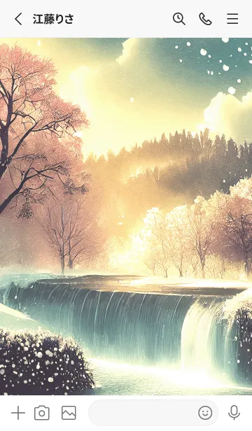 [LINE着せ替え] 優美な冬の風景の着せかえ(Winter-2333)の画像2