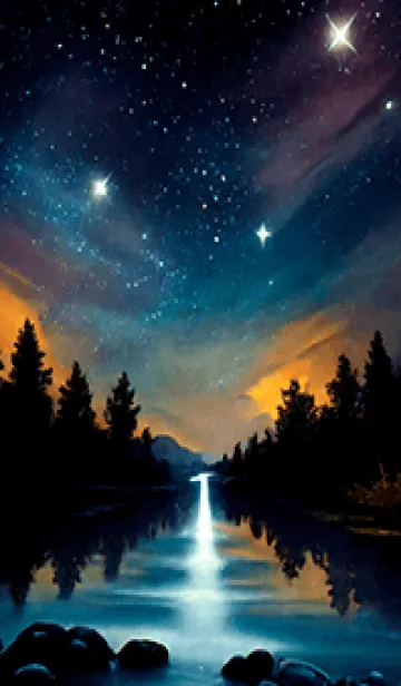 [LINE着せ替え] 穏やかな夜景の着せかえ/435の画像1