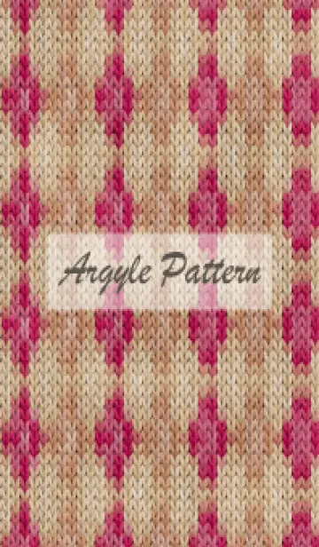 [LINE着せ替え] argyle pattern embroidery 111の画像1