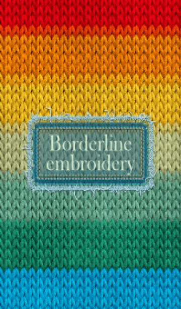 [LINE着せ替え] Borderline embroidery 22の画像1