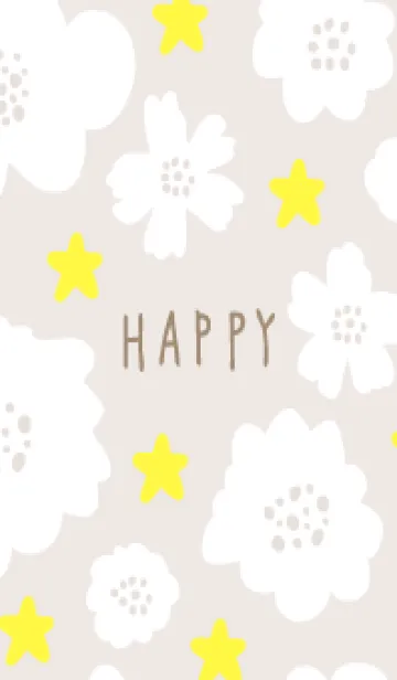 [LINE着せ替え] 星と白い花6の画像1