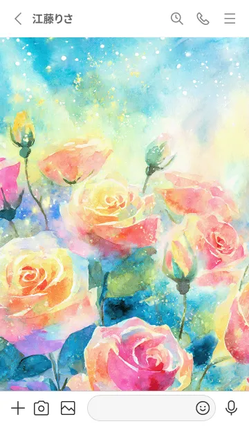 [LINE着せ替え] 薔薇(バラ)の花の着せかえ(R2376)の画像2