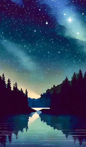 [LINE着せ替え] 穏やかな夜景の着せかえ/436の画像1