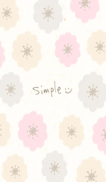 [LINE着せ替え] 北欧お花3カラフル23の画像1