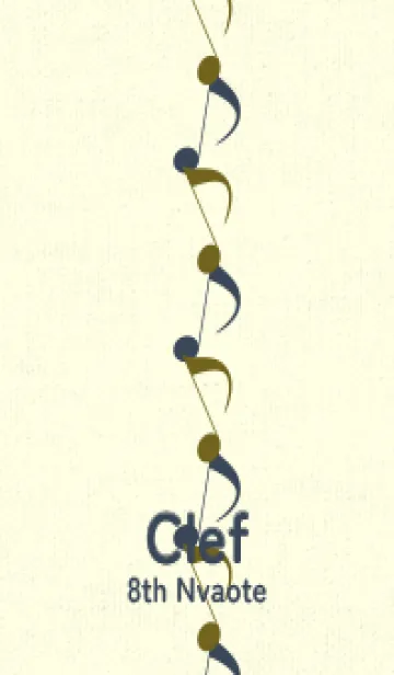 [LINE着せ替え] 八分音符1 オリーブの画像1