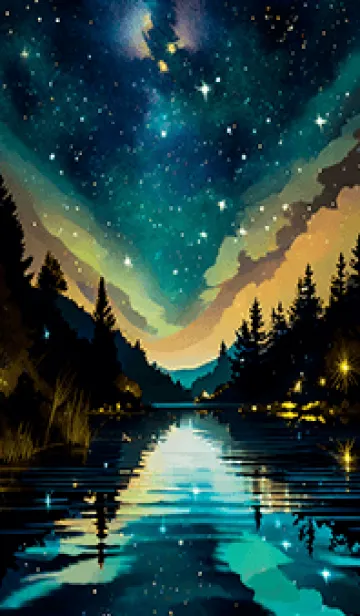 [LINE着せ替え] 穏やかな夜景の着せかえ/420の画像1