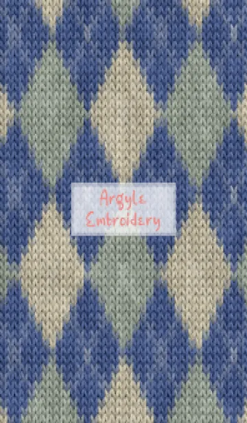 [LINE着せ替え] Argyle Embroidery 11の画像1