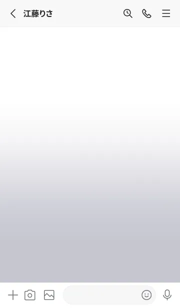 [LINE着せ替え] Cloud Gray & White Theme V.7 (JP)の画像2