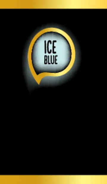 [LINE着せ替え] Ice Blue Gold In Black Theme (JP)の画像1