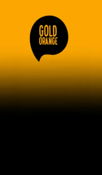 [LINE着せ替え] Black & Gold Orange Theme V.7 (JP)の画像1