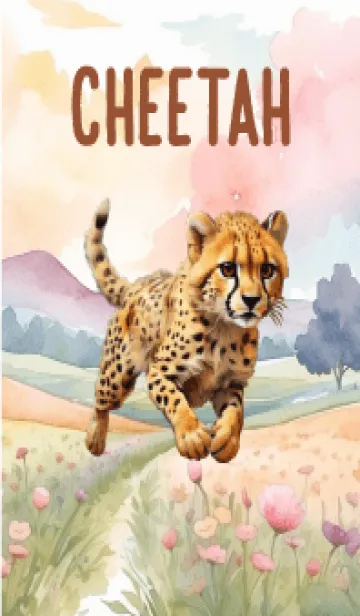 [LINE着せ替え] Cheetah In Flower Theme  (JP)の画像1