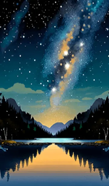 [LINE着せ替え] 穏やかな夜景の着せかえ/428の画像1