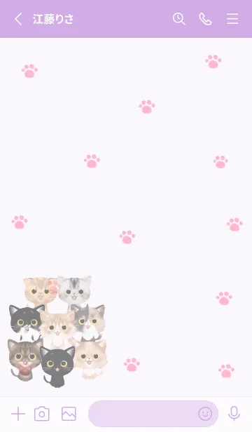 [LINE着せ替え] ニャンニャンズ！の画像2