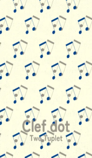 [LINE着せ替え] 2連符柄  ローヤルブルーの画像1