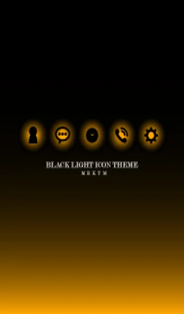 [LINE着せ替え] BLACK-LIGHT ICON THEME 34の画像1